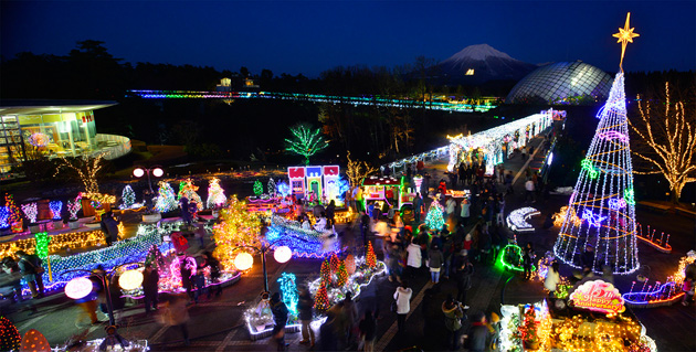 Tottori Prefectural Flower Park, Hanakairo Flower Illumination ...